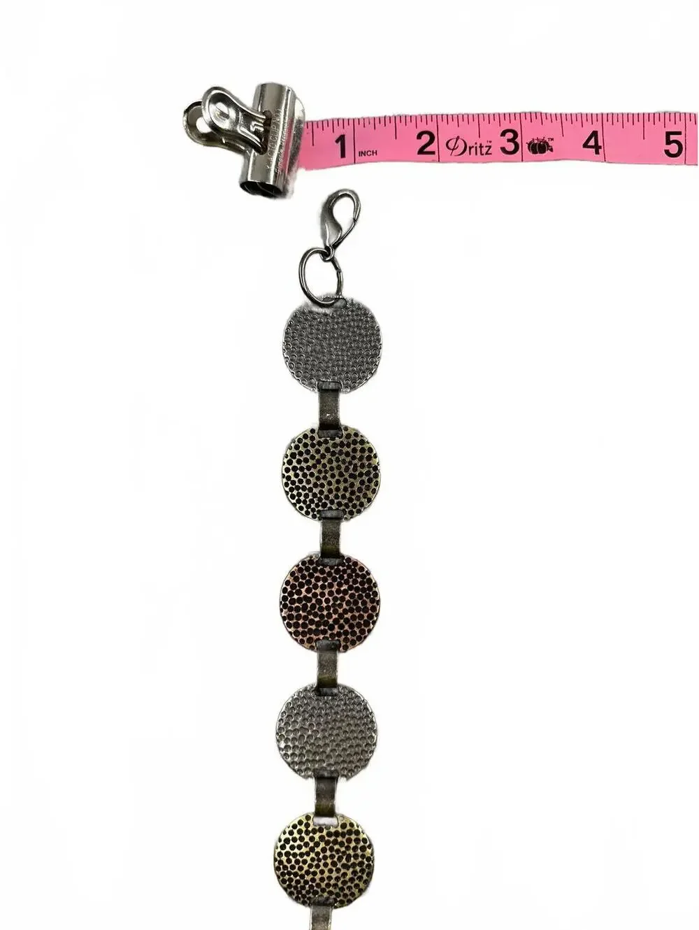 Vintage Multi Tone Metal Disc Chain Belt